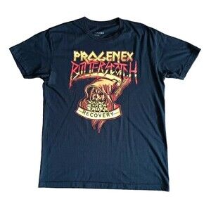 Progenex T-Shirt Men's Size Medium Black Jack-o'-lantern Graphic